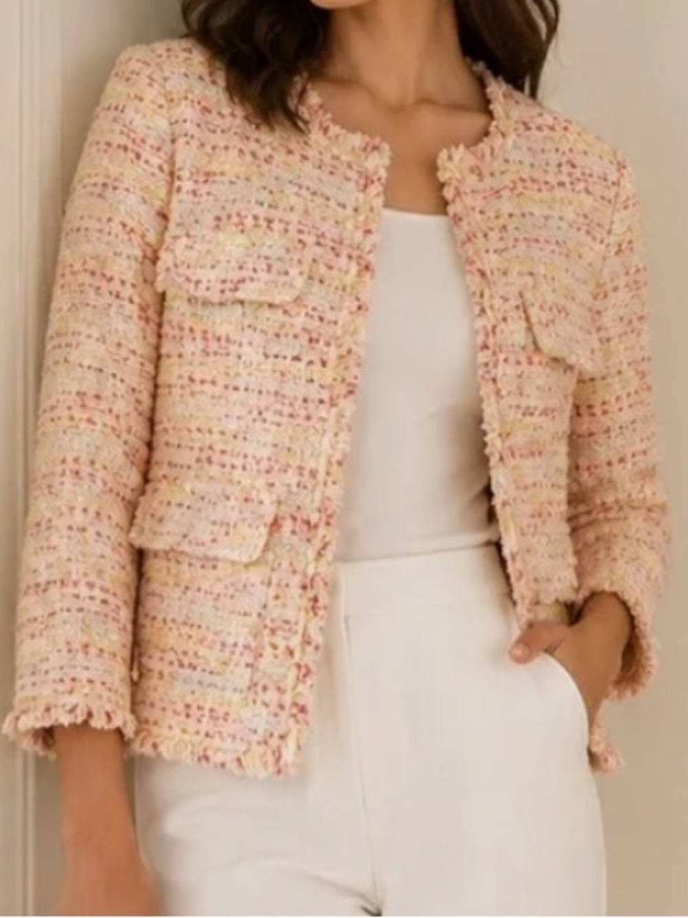 Kate Spade Tweed Chic Multicolor Jacket